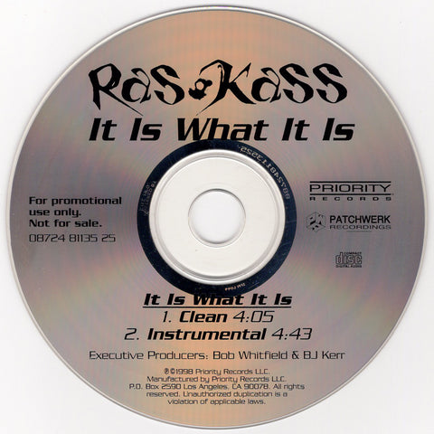 Ras Kass - It Is What It Is [CD Single]