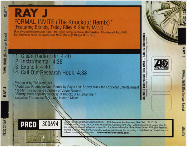 Ray J - Formal Invite (The Knockout Remix) [CD Single]