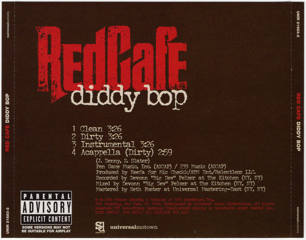 Red Cafe - Diddy Bop [CD Single]