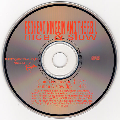 Redhead Kingpin & The FBI - Nice & Slow [CD Single]