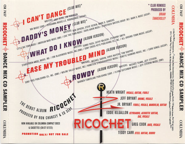 Ricochet - Dance Mix CD Sampler [CD Promo]