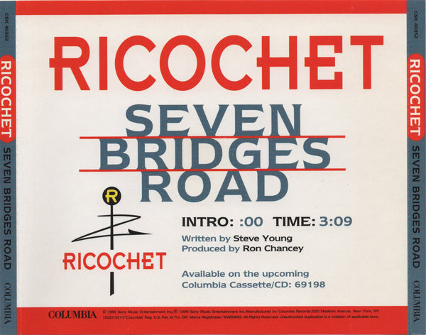 Ricochet - Seven Bridges Road [CD Single]