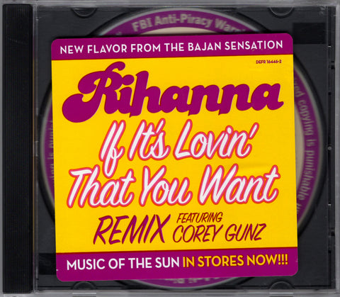 Rihanna - If It's Lovin' That You Want Remix [CD Single]