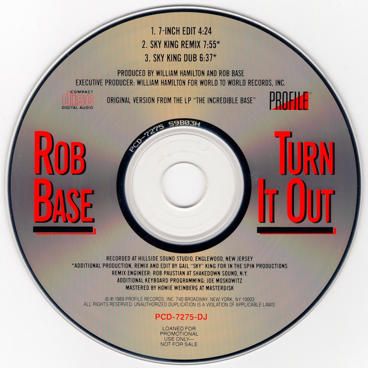 Rob Base - Turn It Out [CD Single]