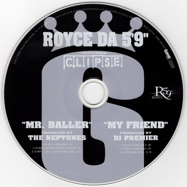 Royce Da 5'9" - Mr. Baller / My Friend [CD Single]