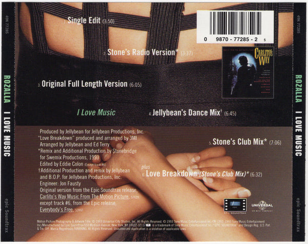 Rozalla - I Love Music [CD Single]