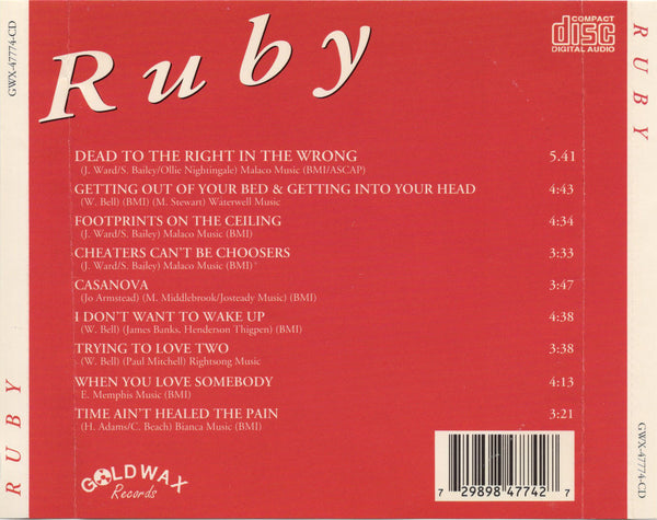 Ruby Andrews - Ruby [CD Album]