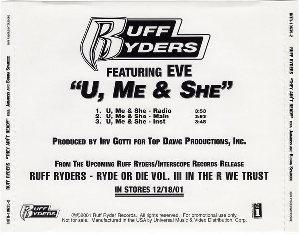 Ruff Ryders & Eve - U, Me & She [CD Single]