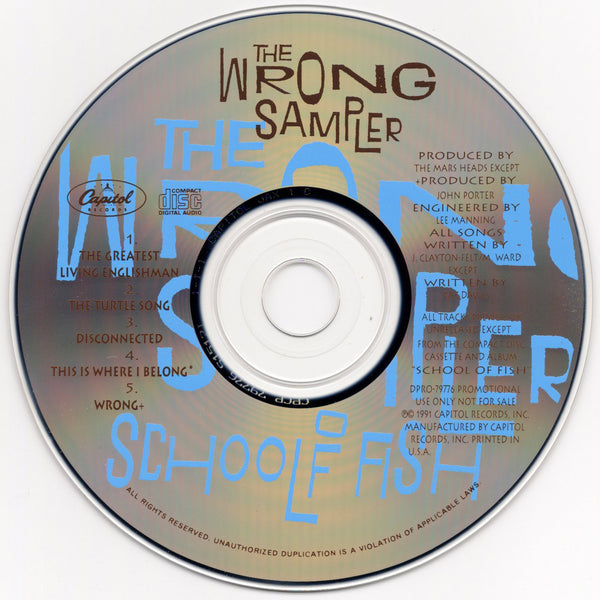 School Of Fish - The Wrong Sampler [CD Promo]