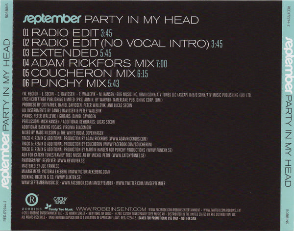 September - Party In My Head [CD Single]