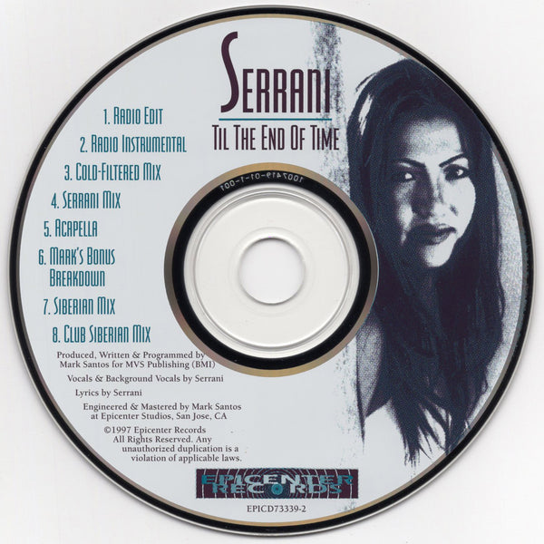 Serrani - Til The End Of Time [CD Single]