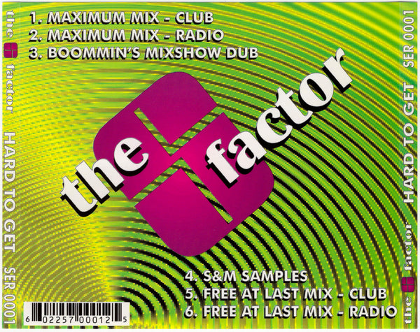 The S Factor - Hard To Get [CD Single]