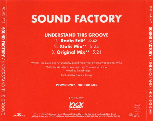 Sound Factory - Understand This Groove [CD Single]