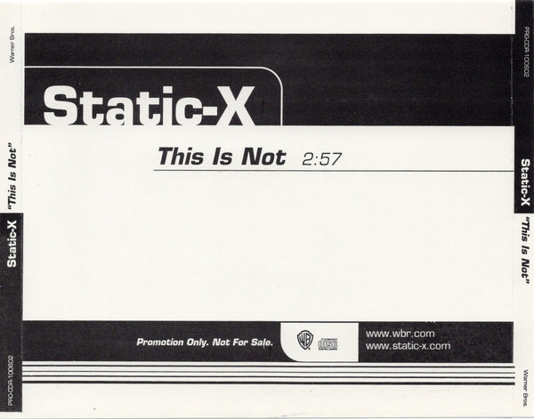 Static-X - This Is Not [CD Single]