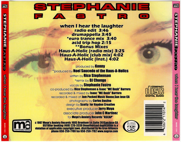 Stephanie Fastro - When I Hear The Laughter [CD Single]