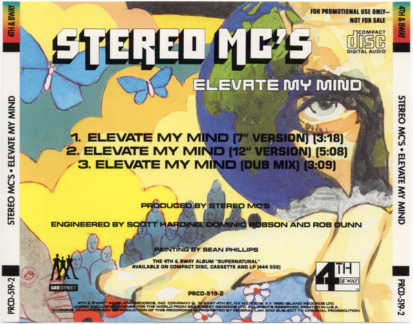 Stereo MC's - Elevate My Mind [CD Single]