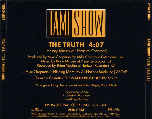 Tami Show - The Truth [CD Single]