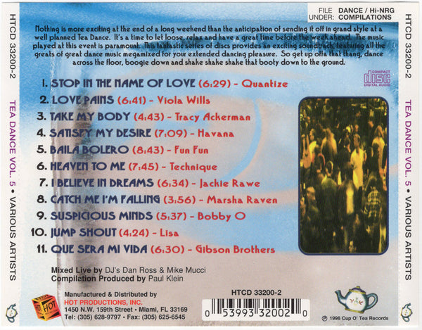Various Artists - Tea Dance Volume 5 [CD Album]