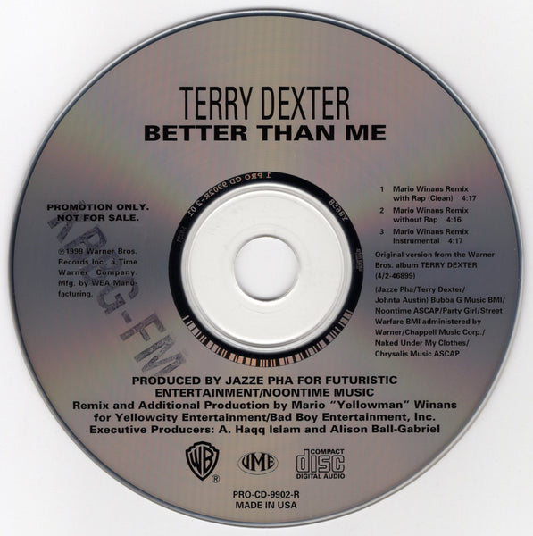 Terry Dexter - Better Than Me (Marrio Winans Remix) [CD Single]