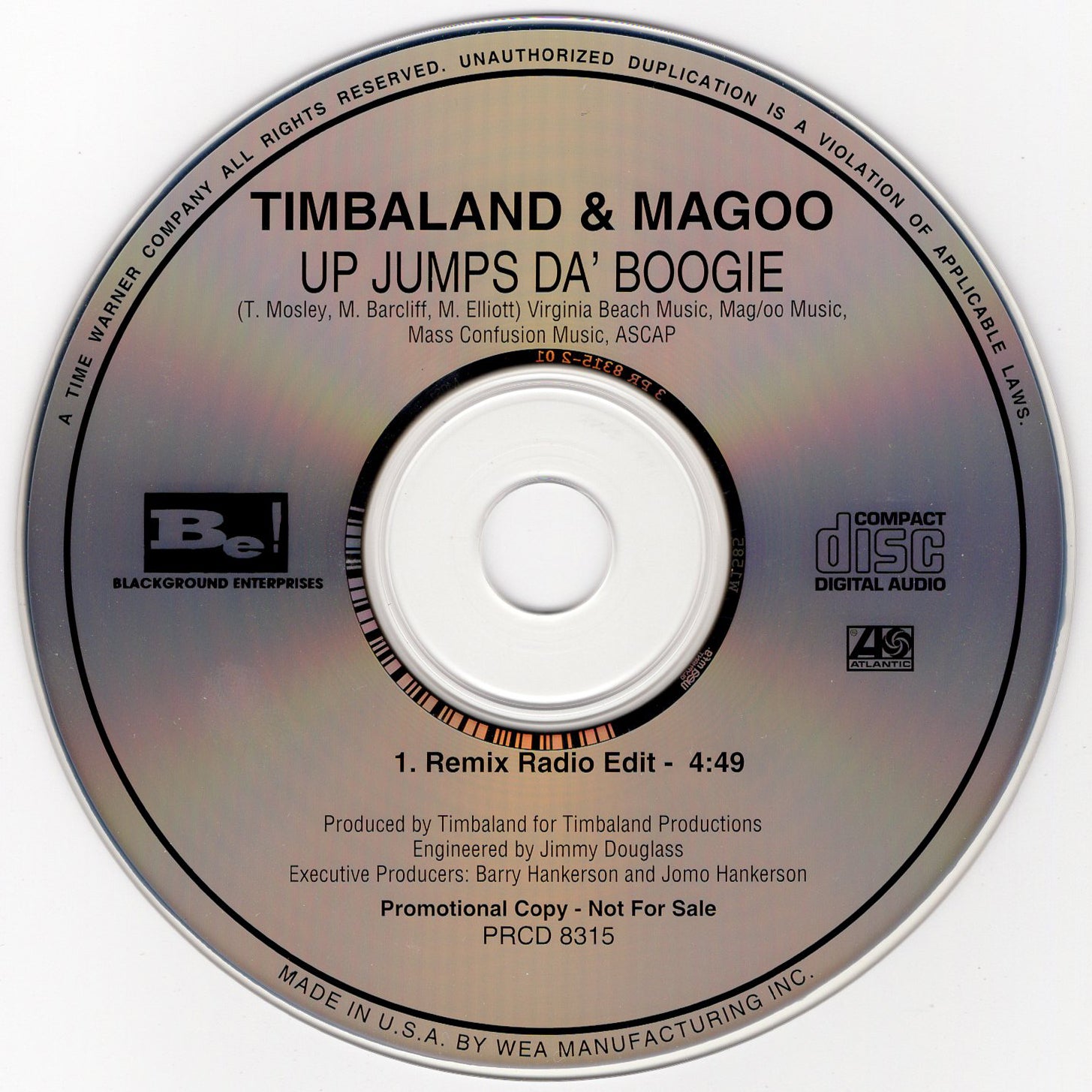 Timbaland & Magoo - Up Jumps Da Boogie Remix [CD Single]