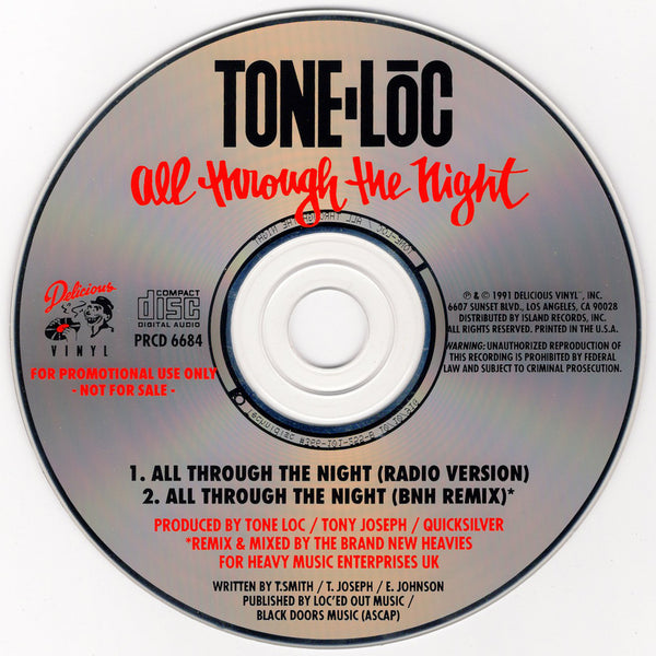 Tone Loc - All Through The Night [CD Single]