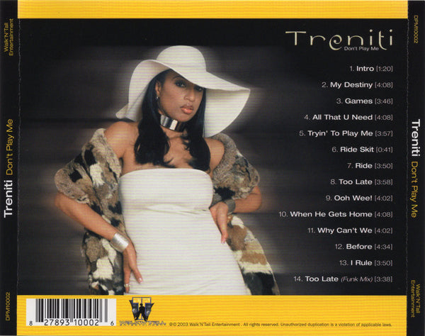 Treniti - Don't Play Me [CD Album]