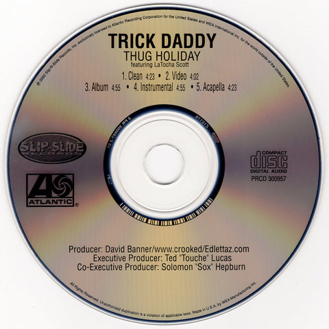 Trick Daddy - Thug Holiday [CD Single]