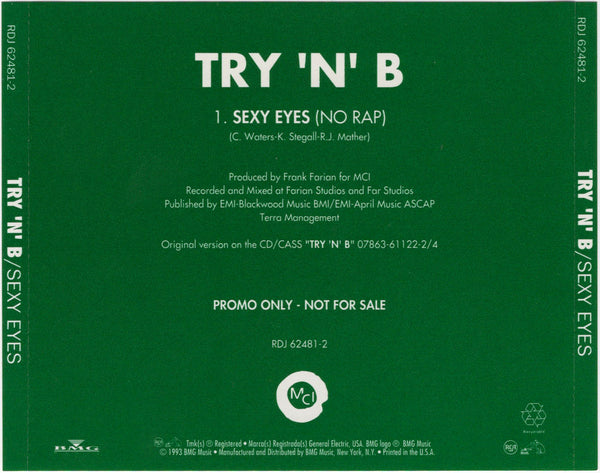 Try 'N' B - Sexy Eyes [CD Single]