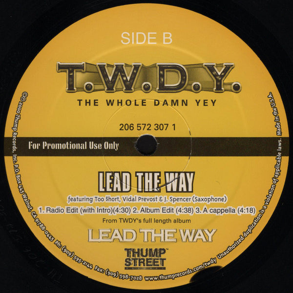T.W.D.Y. - Lead The Way [12" Single]