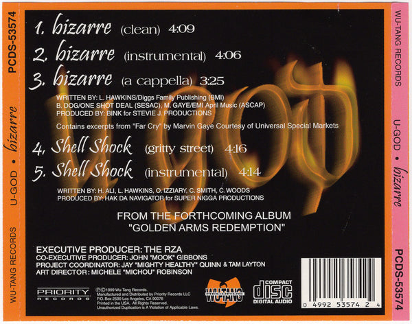 U-God of the Wu-Tang Clan - Bizarre [CD Single]