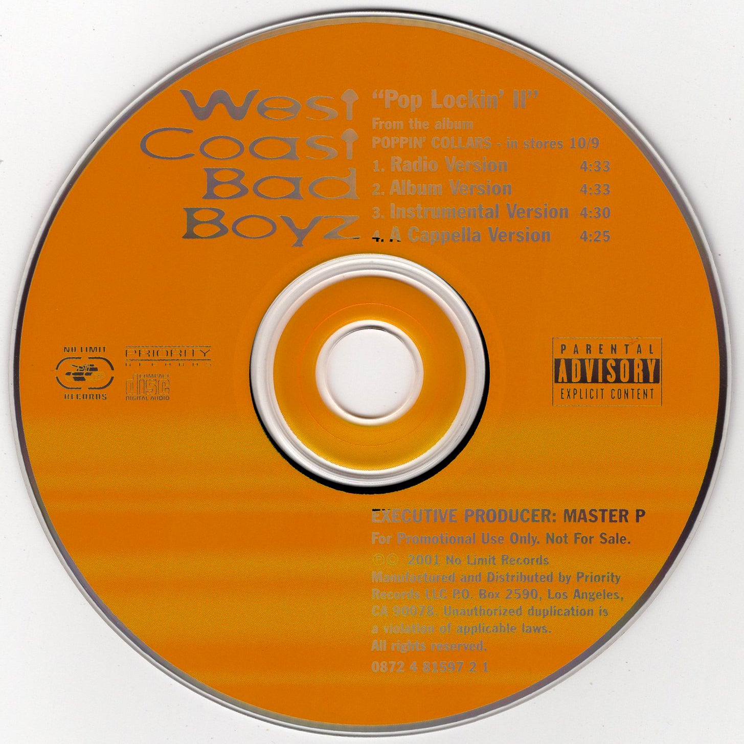 West Coast Bad Boyz - Pop Lockin' II [CD Single]