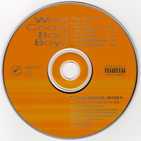 West Coast Bad Boyz - Pop Lockin' II [CD Single]