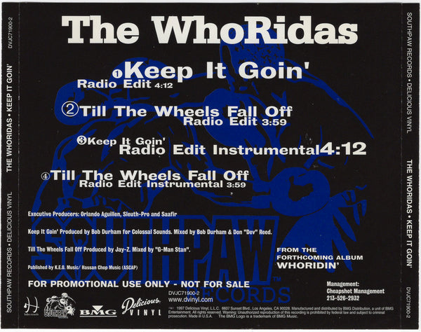 The WhoRidas - Keep it Goin' [CD Single]