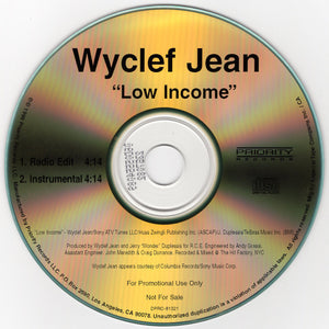 Wyclef Jean - Low Income [CD Single]