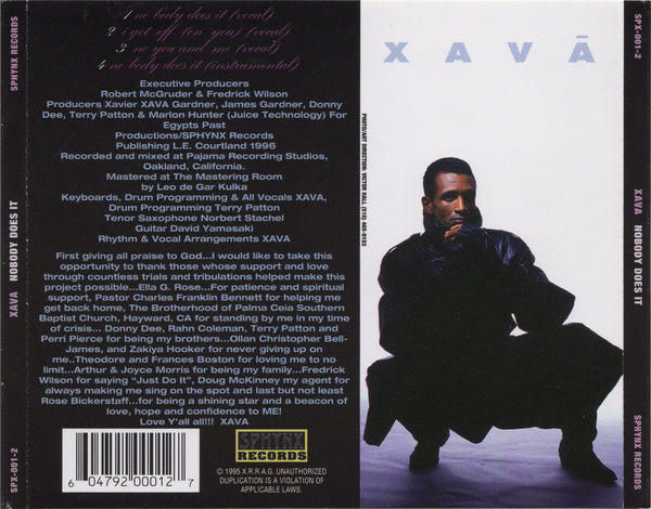 Xava - Nobody Does It [CD Single]