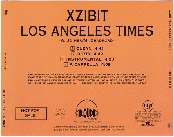 Xzibit - Los Angeles Times [CD Single]