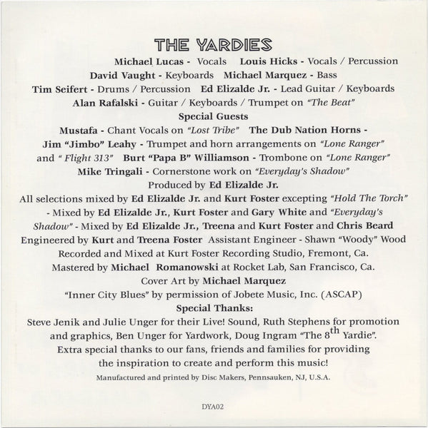 The Yardies - Lost Tribe Of America [CD Album]