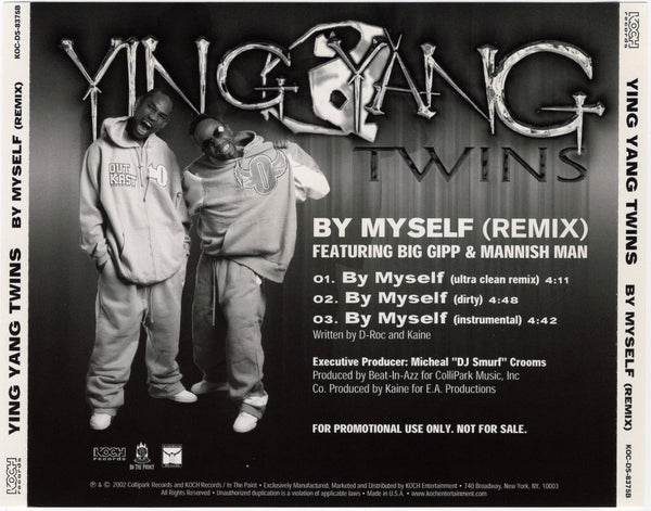 Ying Yang Twins - By Myself Remix [CD Single]