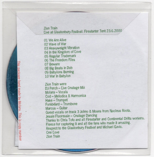 Zion Train - Glastonbury 2000 [CDr Album]