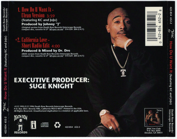 2Pac - How Do U Want It [CD Single]