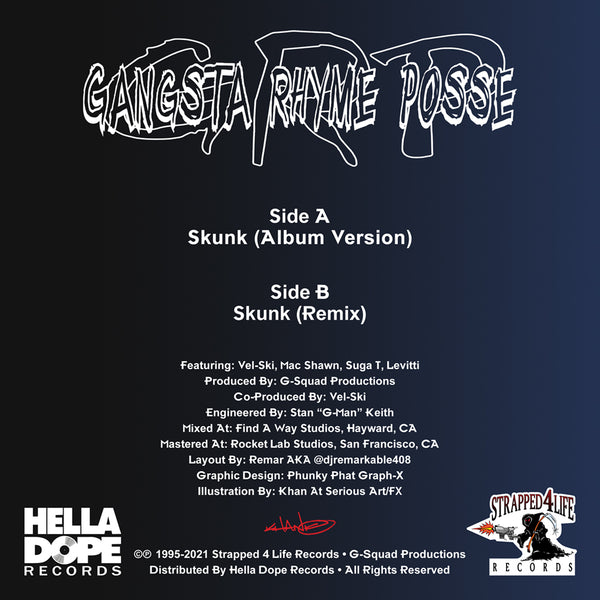 Gangsta Rhyme Posse - Skunk [7" Picture Disc]