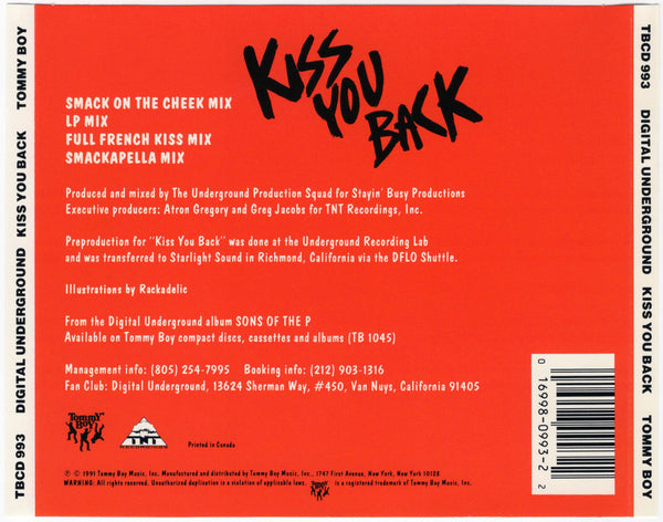 Digital Underground - Kiss You Back [CD Single]