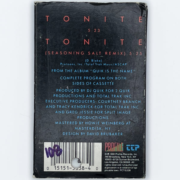 DJ Quik - Tonite [Cassette Single]